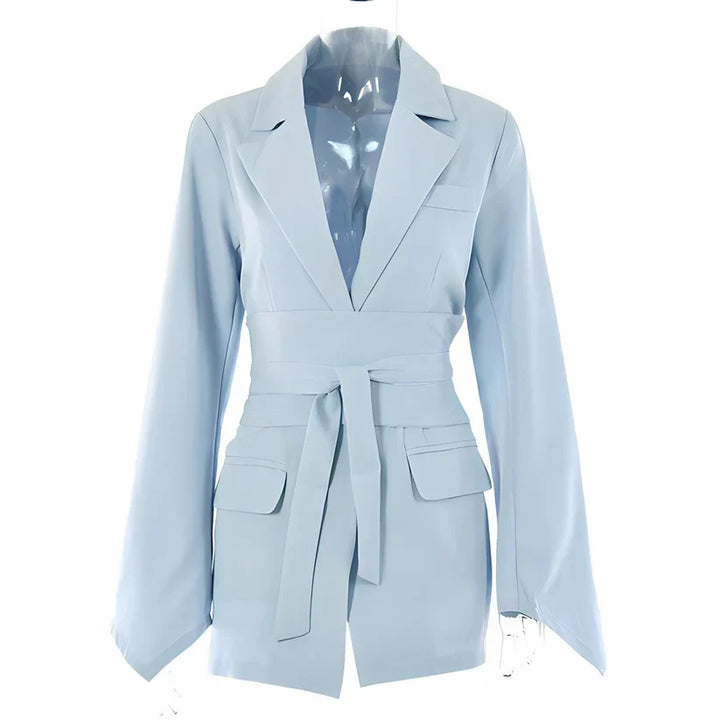 Stilla | Mini Blazer Med Bælte Til Damer