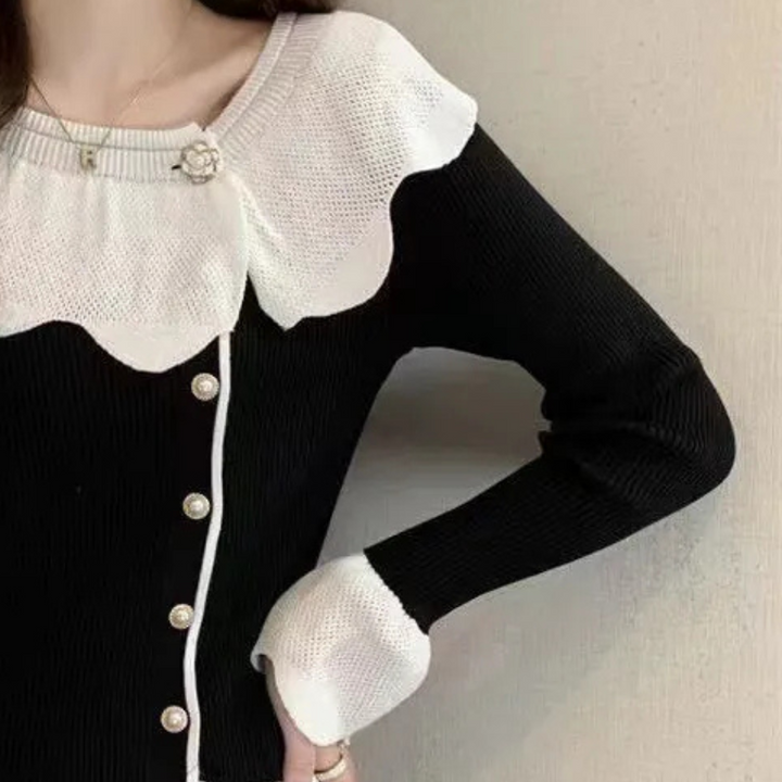 Stilla | Elegant pullover med krave til damer