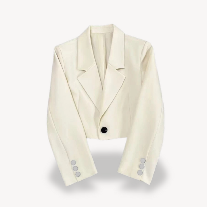 Stilla | Kvinders Cropped Blå Jakke