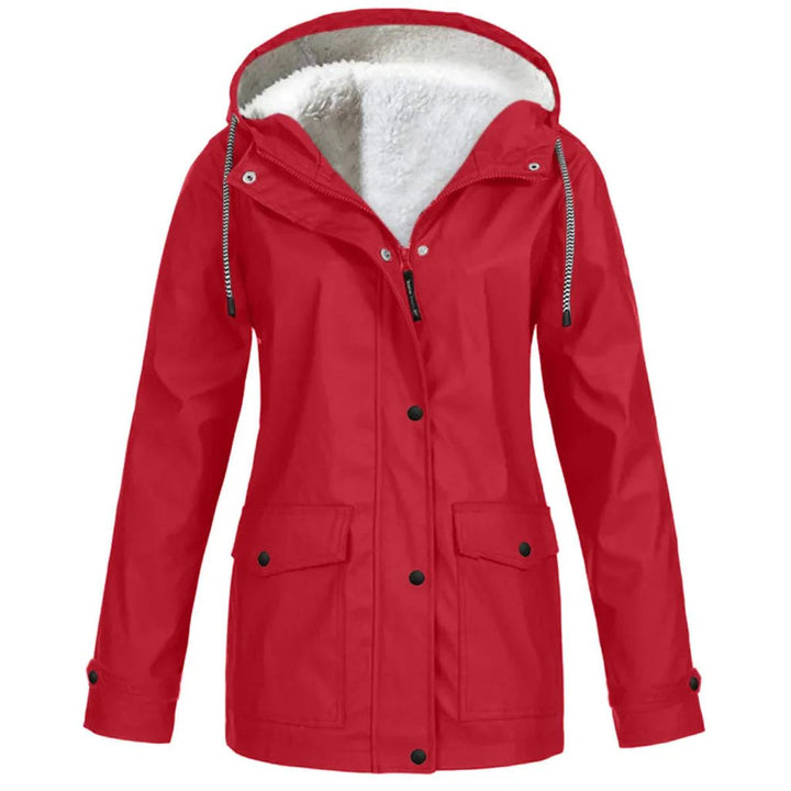 Stilla | Fleece Outdoor-jakke med hætte - Damejakke