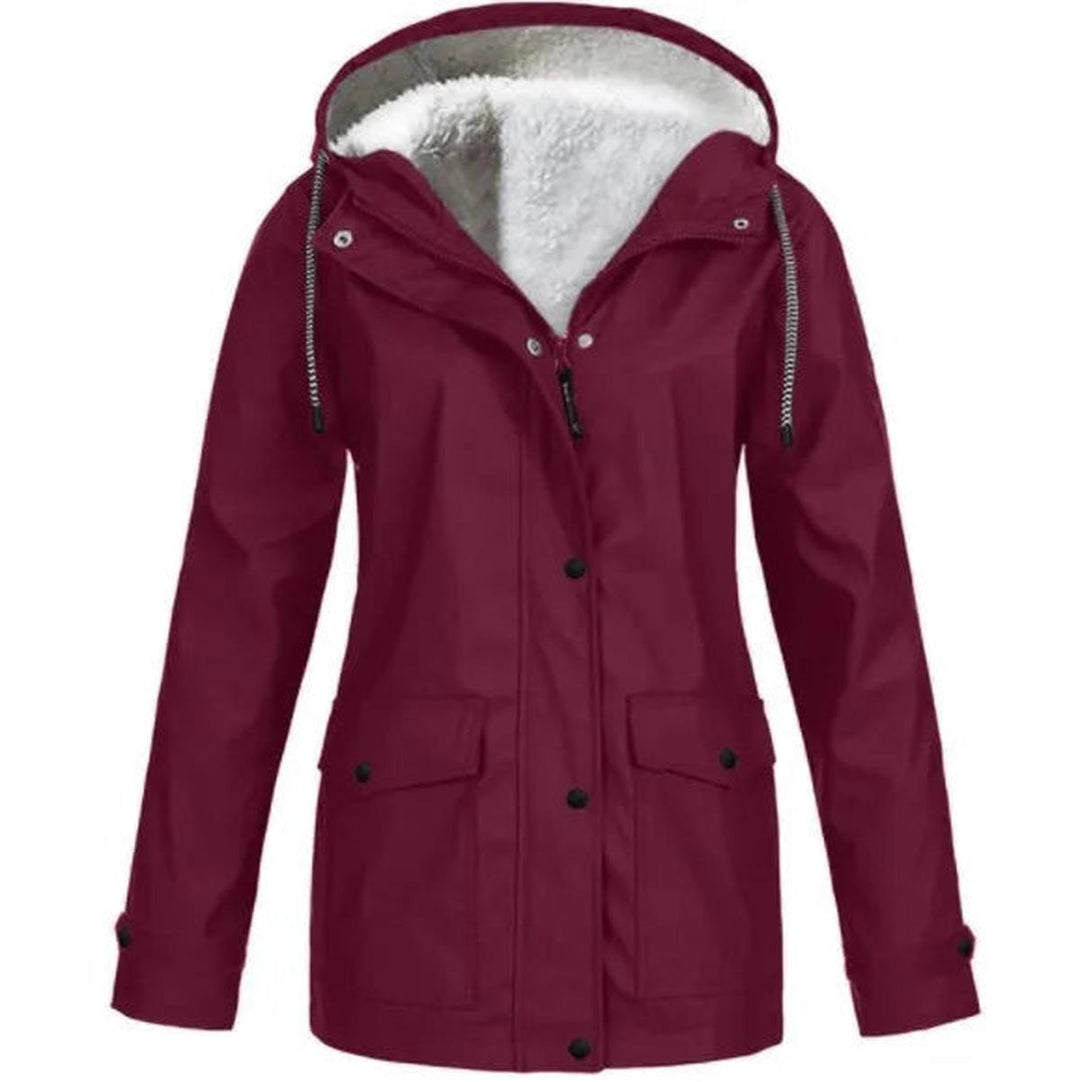 Stilla | Fleece Outdoor-jakke med hætte - Damejakke