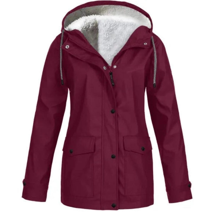 Stilla | Fleece Outdoor-jakke med hætte - Damejakke