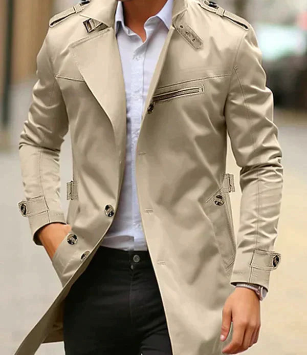 Stilla | Herre-Trenchcoat - Klassisk Old Money Stil