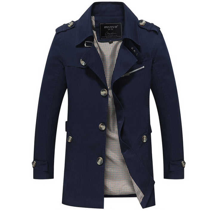 Stilla | Trenchcoat til Herrer - Stilfuld Beskyttelse