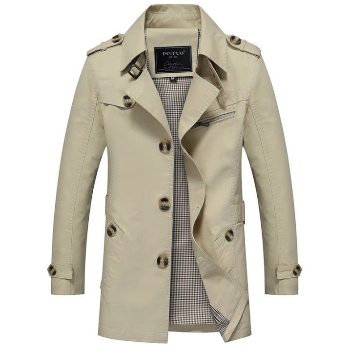 Stilla | Trenchcoat til Herrer - Stilfuld Beskyttelse