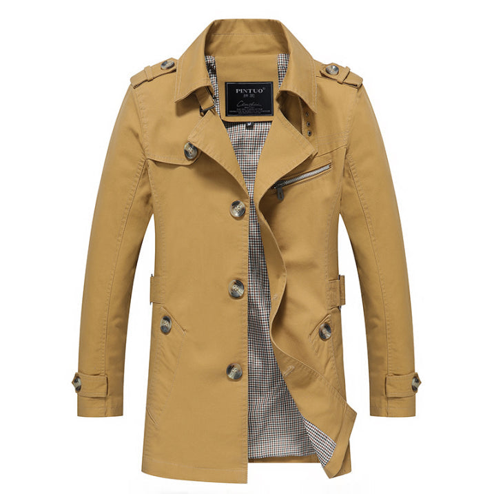 Stilla | Trenchcoat til Herrer - Stilfuld Beskyttelse