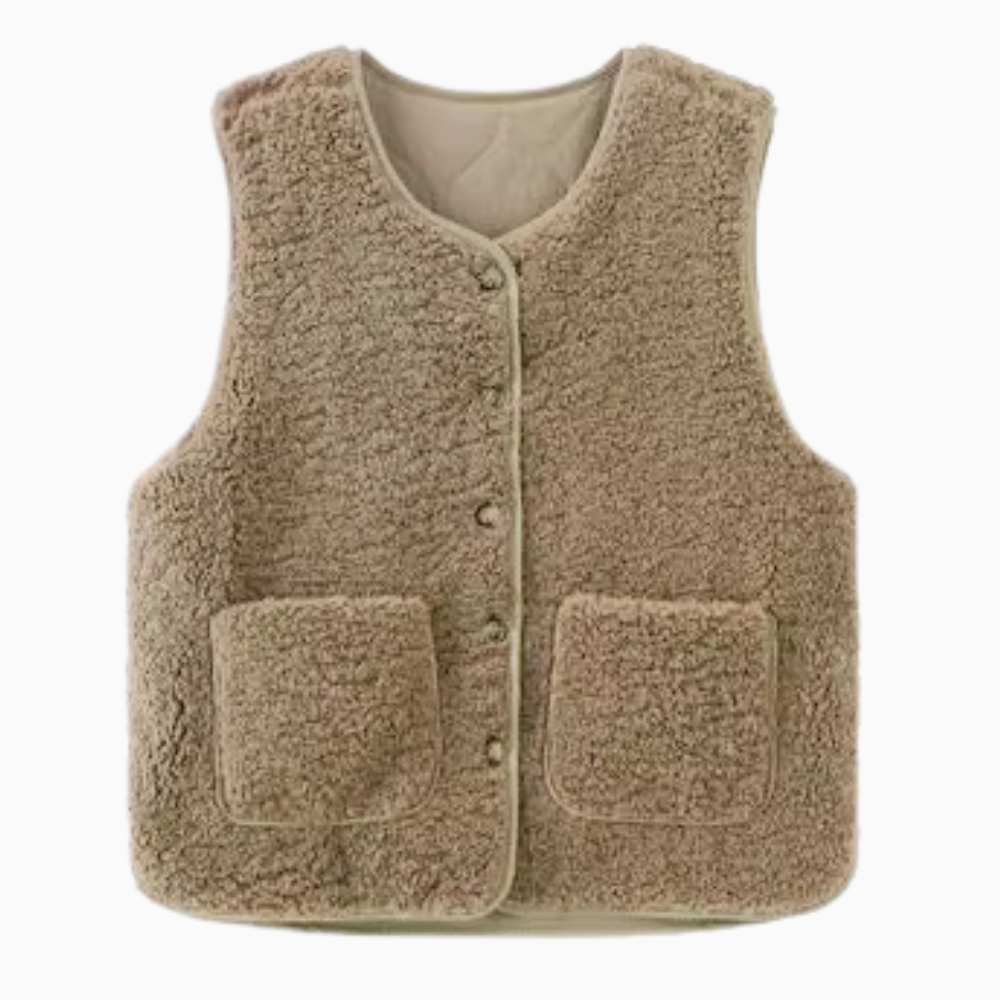 Stilla | Vest med Knapper I Fleece