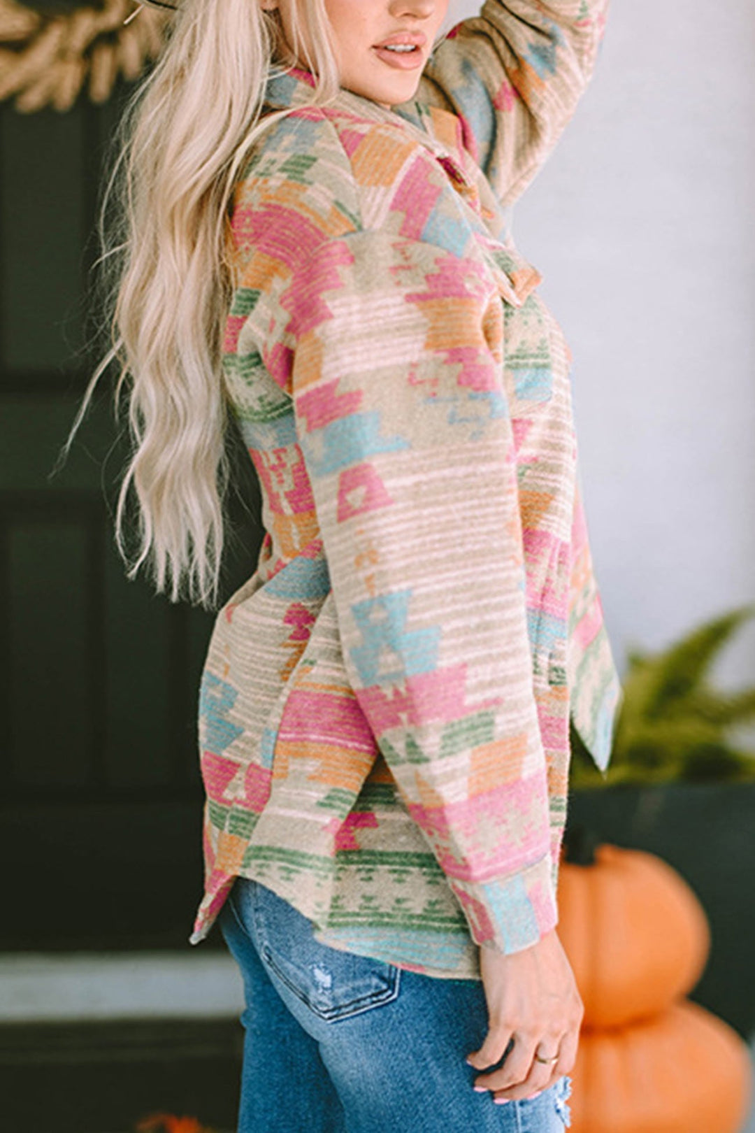 Stilla | Blazer Med Enkel Knaplukning I Westerntryk