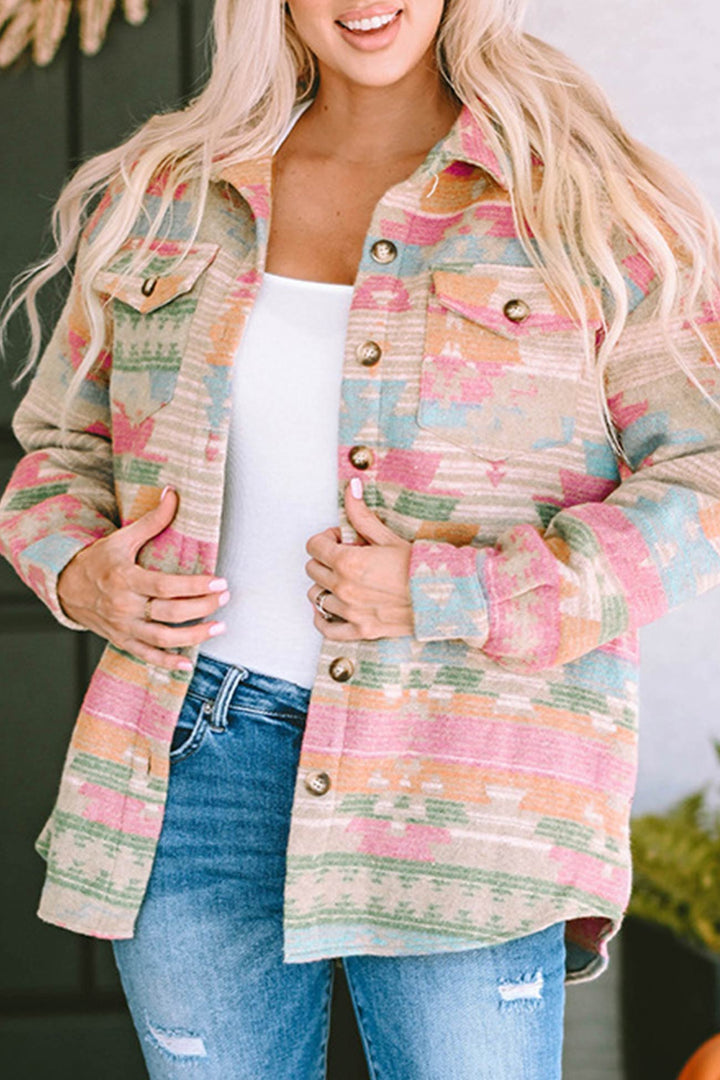 Stilla | Blazer Med Enkel Knaplukning I Westerntryk