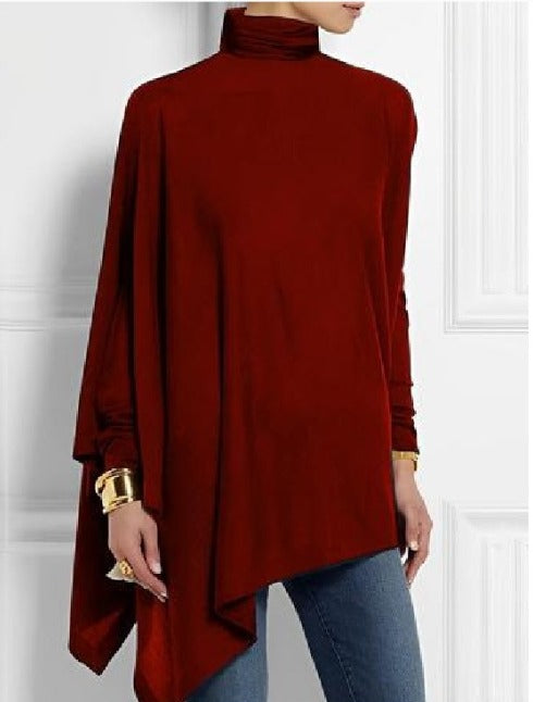 Stilla | Elegant Asymmetrisk Fleece Overdel til Damer
