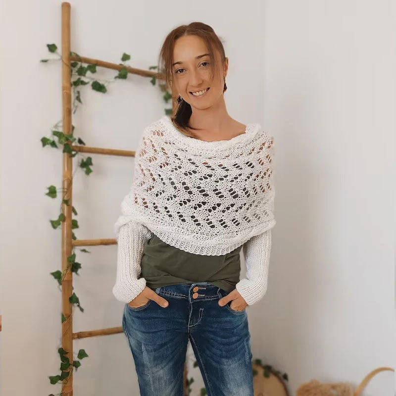 Stilla | Strikscarf med fletmønster