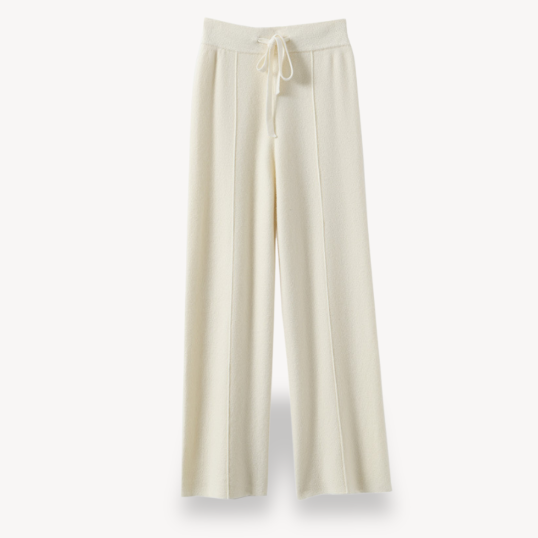 Stilla | Kvinders Cashmere Bredbenede Bukser Luksuriøs Loungewear