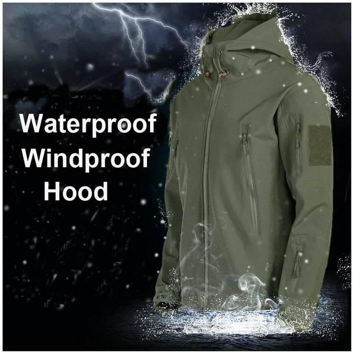 Stilla | Softshell Hoodie - Vandtæt jakke til mænd