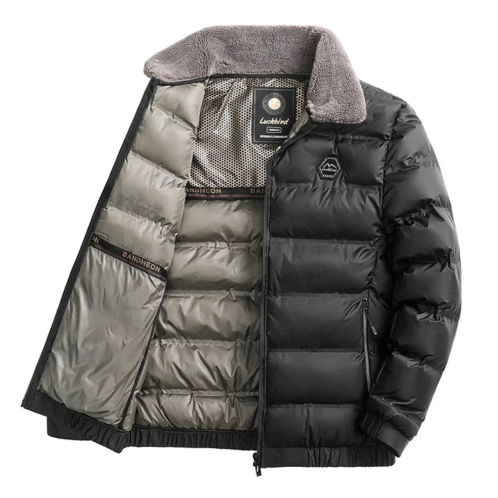 Stilla | Herre – Varm Parka med Ombukket Krave