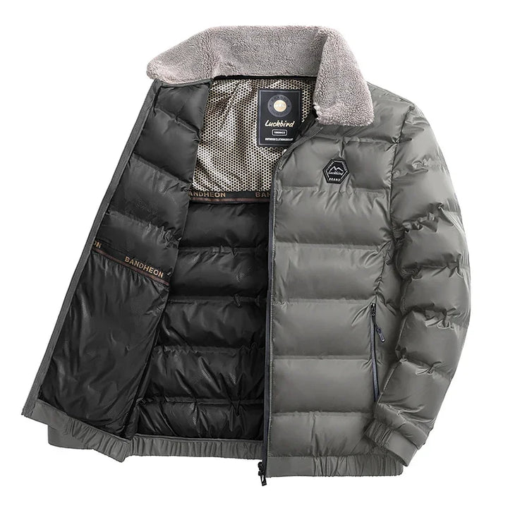 Stilla | Herre – Varm Parka med Ombukket Krave