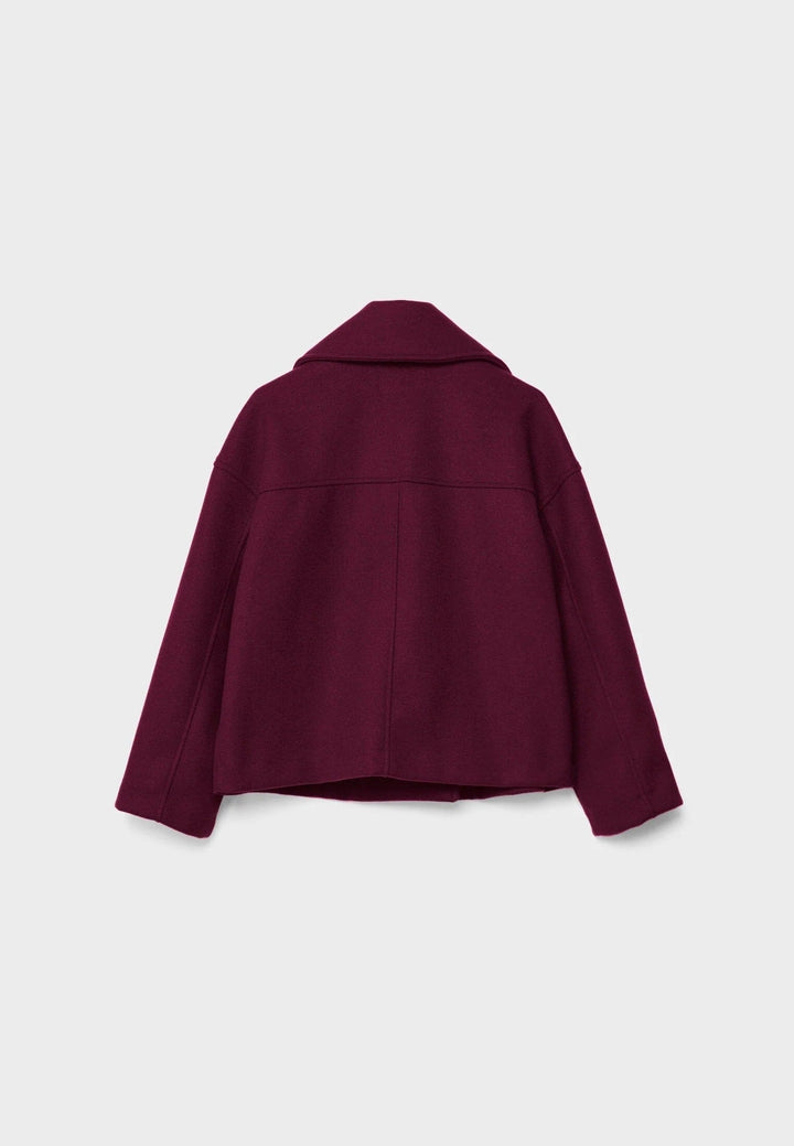Stilla | Cropped Dobbeltbrystet Frakke Boxy Kort Jakke