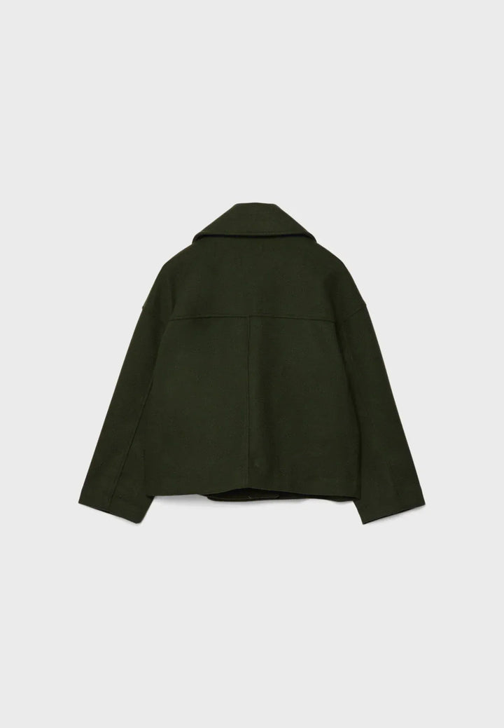 Stilla | Cropped Dobbeltbrystet Frakke Boxy Kort Jakke