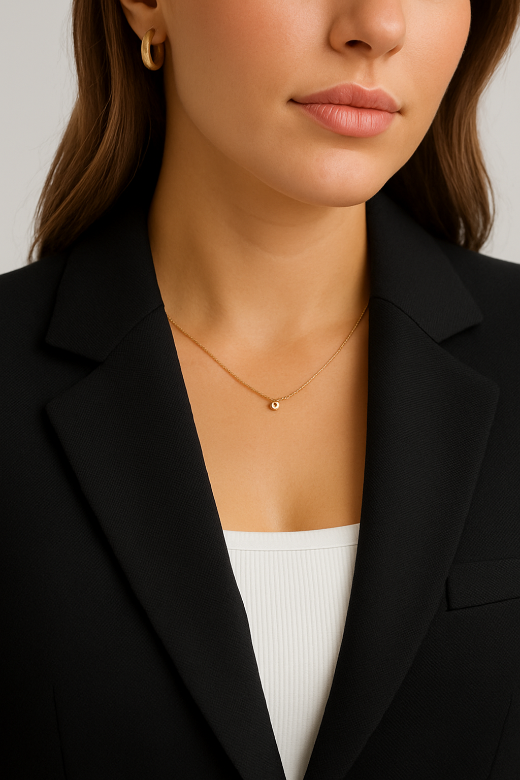 Stilla | Skræddersyet Blazer – Enkeltknap – Slim Fit – Sort