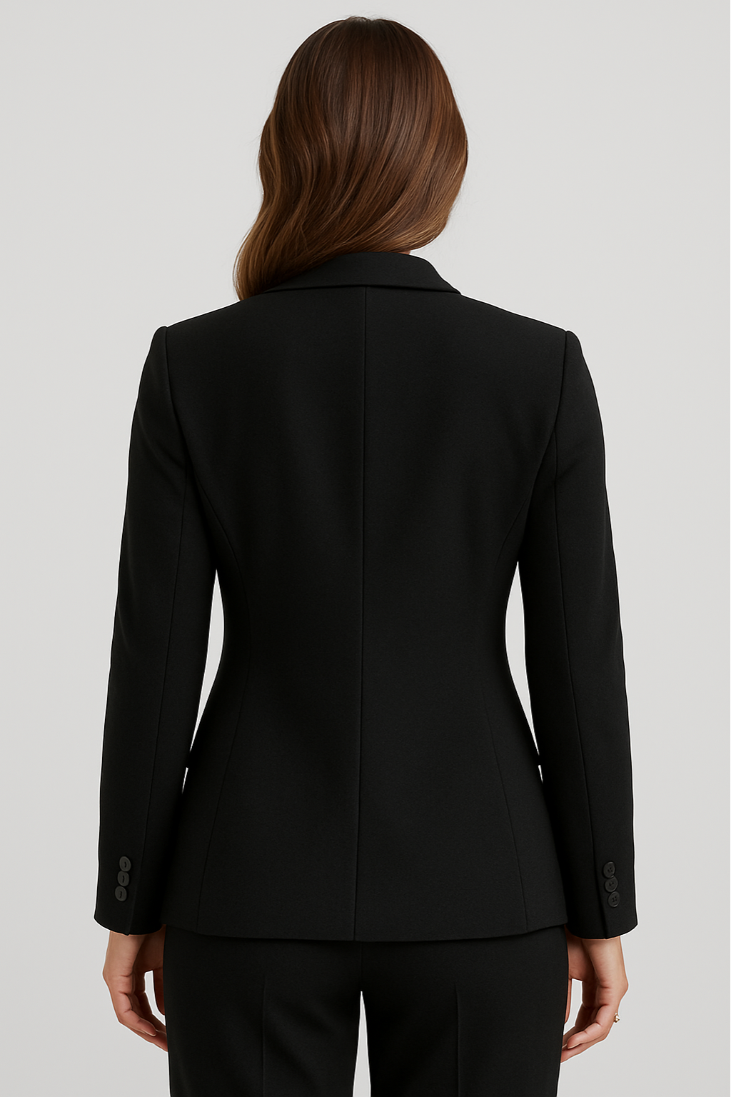 Stilla | Skræddersyet Blazer – Enkeltknap – Slim Fit – Sort