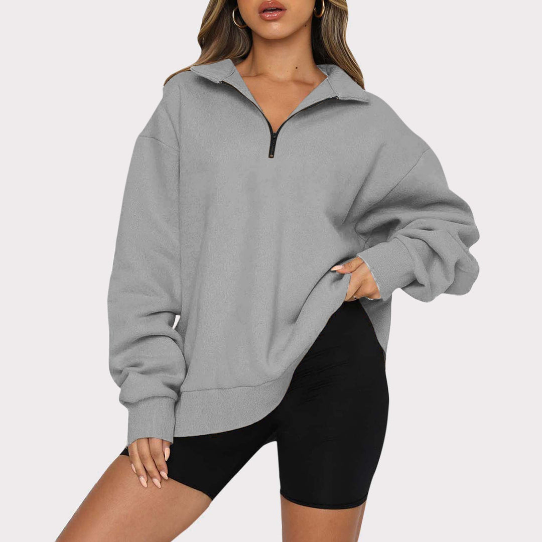 Stilla | Zip-Jumper Læssig Moderne Stil Ideel til vinteren