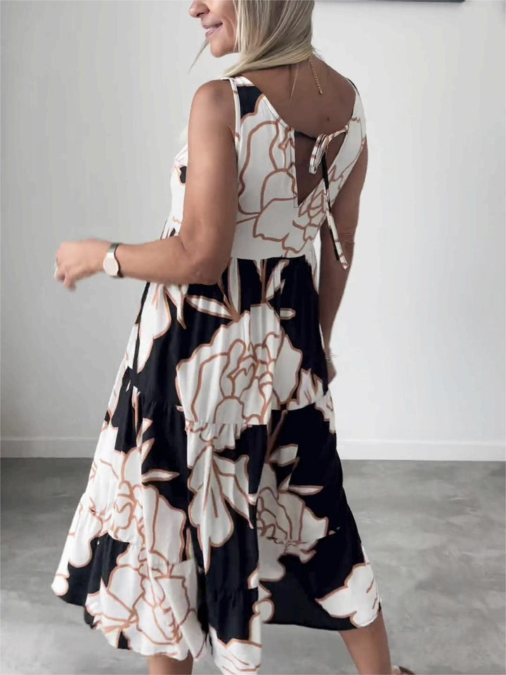 Stilla | Stilfuld Blomstret Print Kjole
