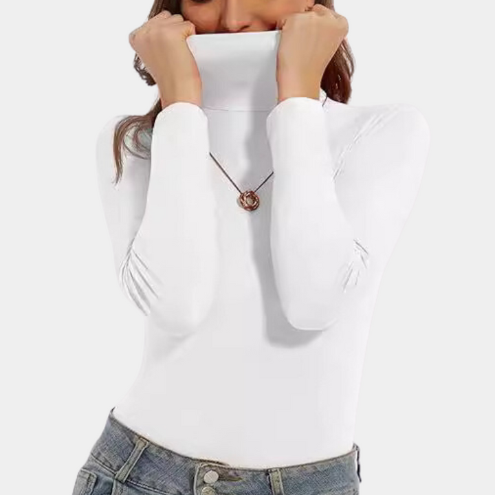 Stilla | Klassisk Turtleneck Skjorte til Damer