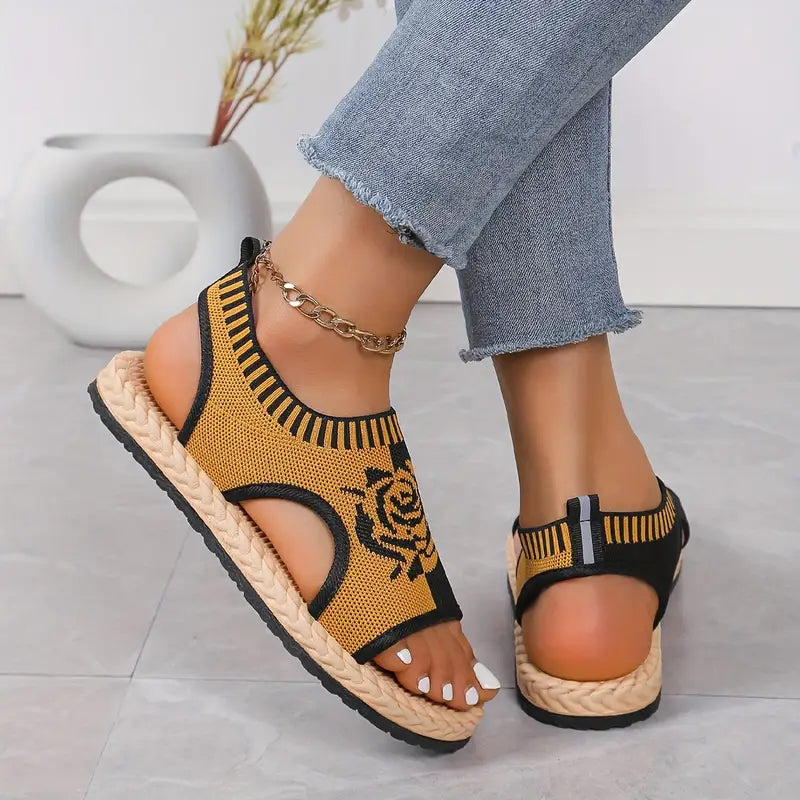 Stilla | Dame Sandaler Med Blomstermotiv