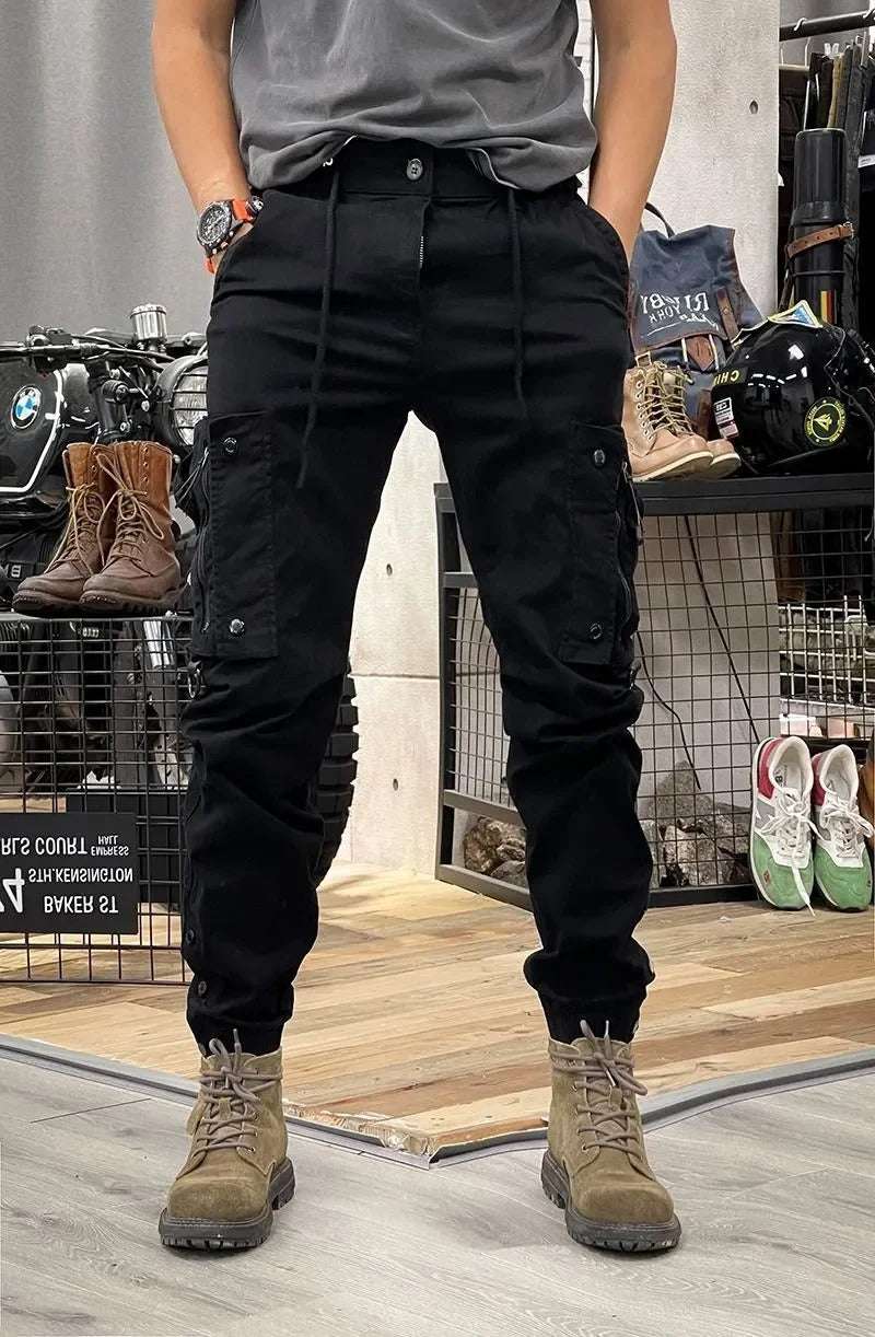 Stilla | Stretch cargo bukser med lommer