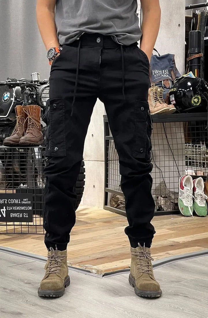 Stilla | Stretch cargo bukser med lommer