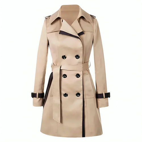 Stilla | Klassisk Trenchcoat med Bælte Polyester Tidløs & Elegant