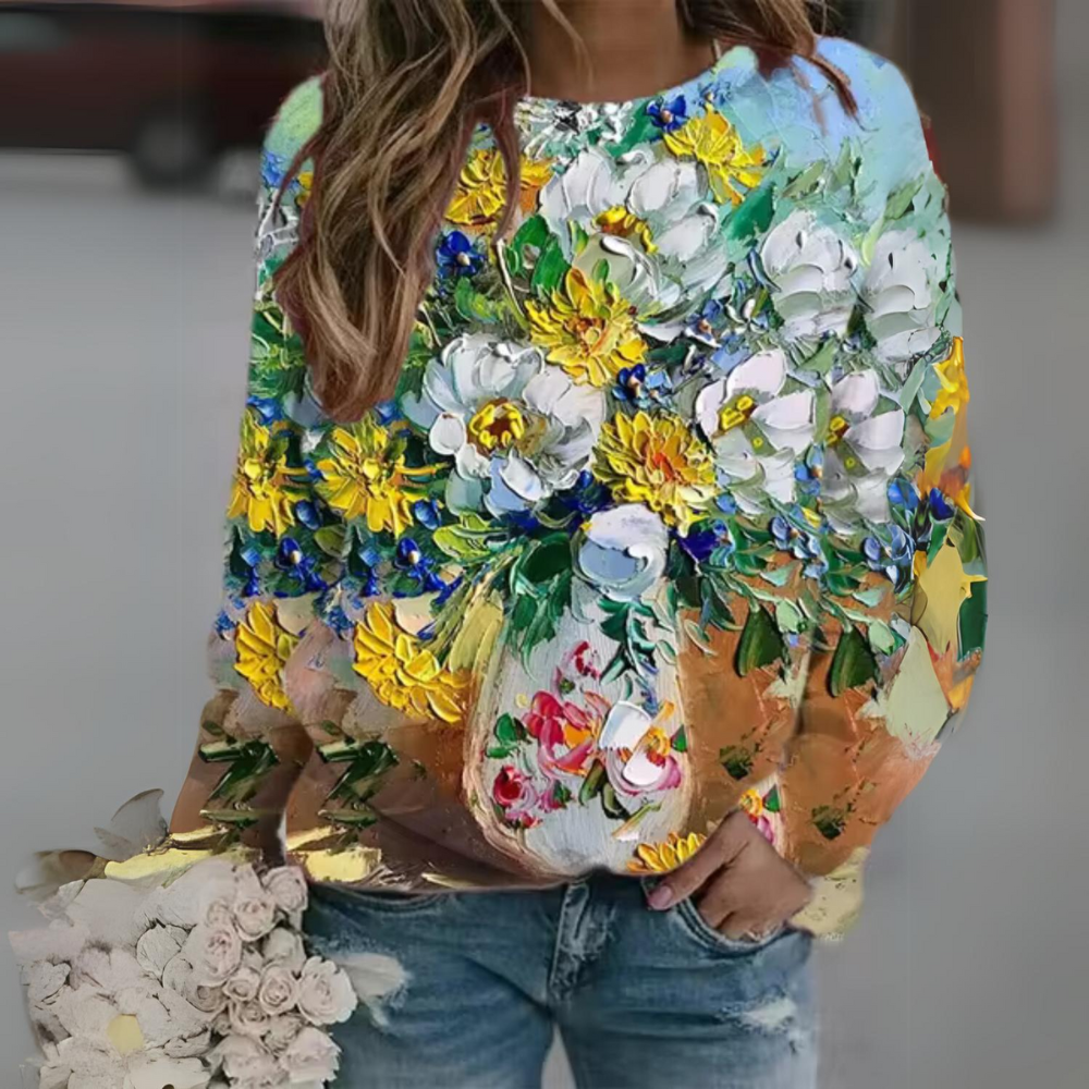 Stilla | Blomst Langærmet Fritidsskjorte