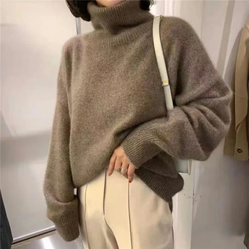 Stilla | Løst Skåret Sweater Med Rullekrave