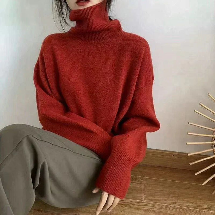 Stilla | Løst Skåret Sweater Med Rullekrave