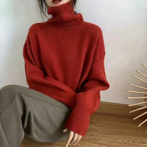 Stilla | Løst Skåret Sweater Med Rullekrave