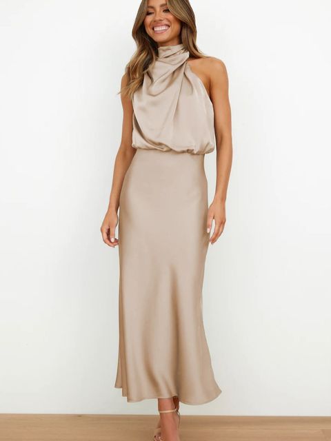 Stilla | Satin Halterskjorte