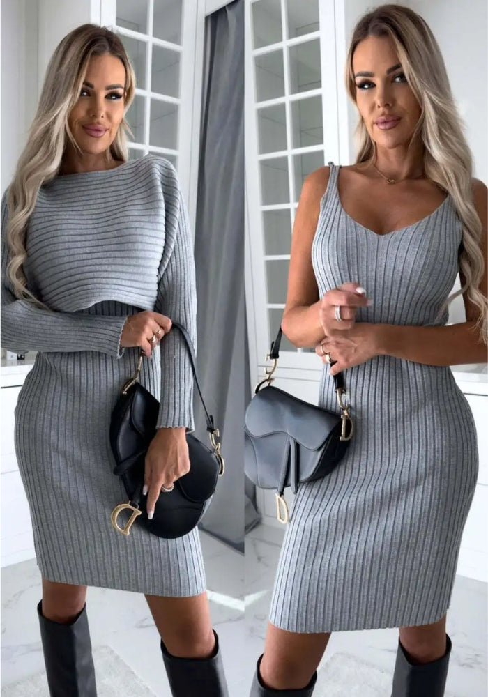 Stilla | Sæt Kjole Og Sweater