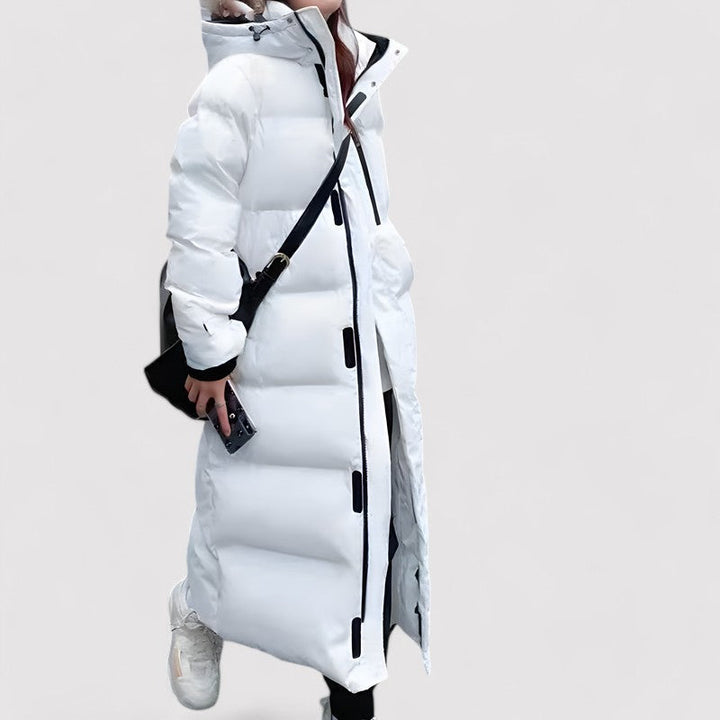 Stilla | Puffer-parka med hætte dame vinterjakke