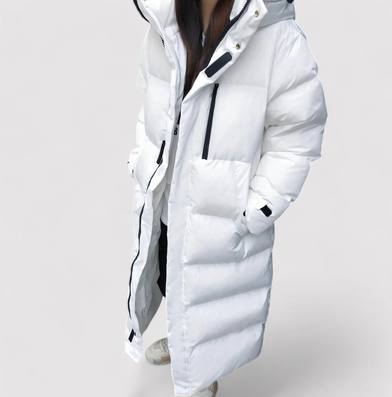 Stilla | Puffer-parka med hætte dame vinterjakke