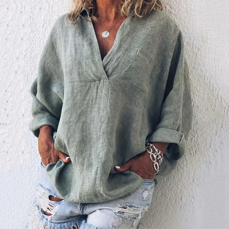 Stilla | Vintage-linned blouse med charme