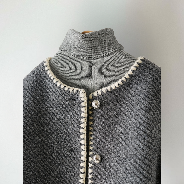 Stilla | Stilfuld Letvægts Strik Cardigan til Lagdeling
