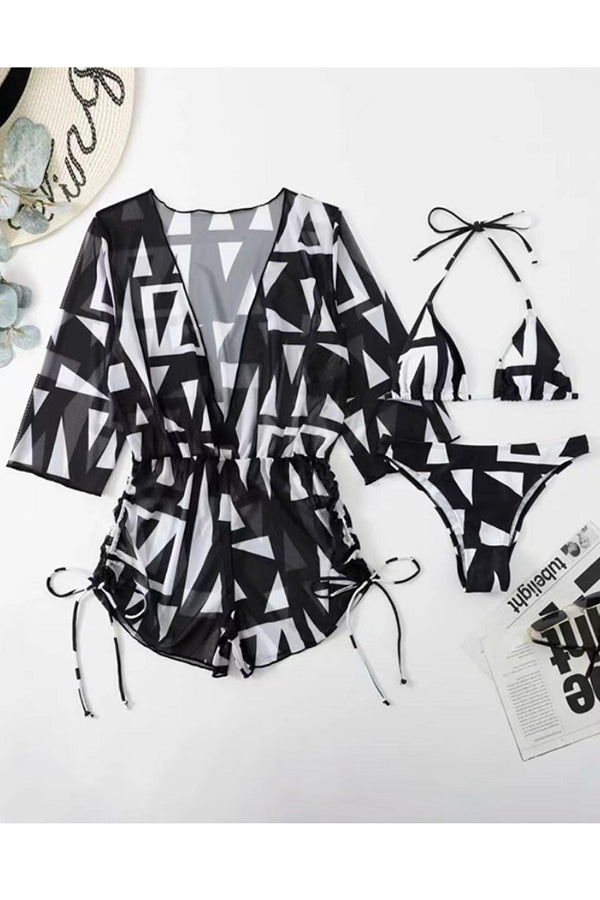 Stilla | Cruise the Beach Printed Bikiniundcover up Sæt
