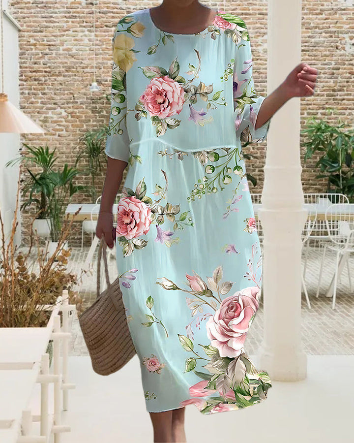 Stilla | Elegant blomsterkjole til maven