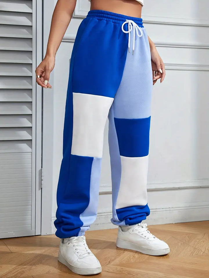 Stilla | Elegant Joggingbuks Med Color Blocking Design