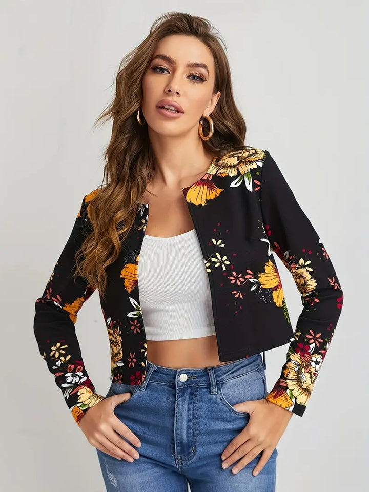 Stilla | Åben blomsterblazer foran