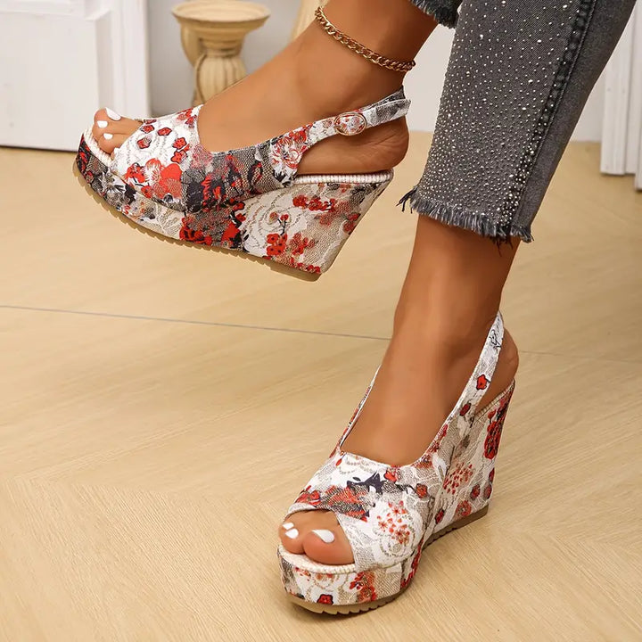 Stilla | Bløde Vinlese Floral Sandaler Til Kvinder Stil