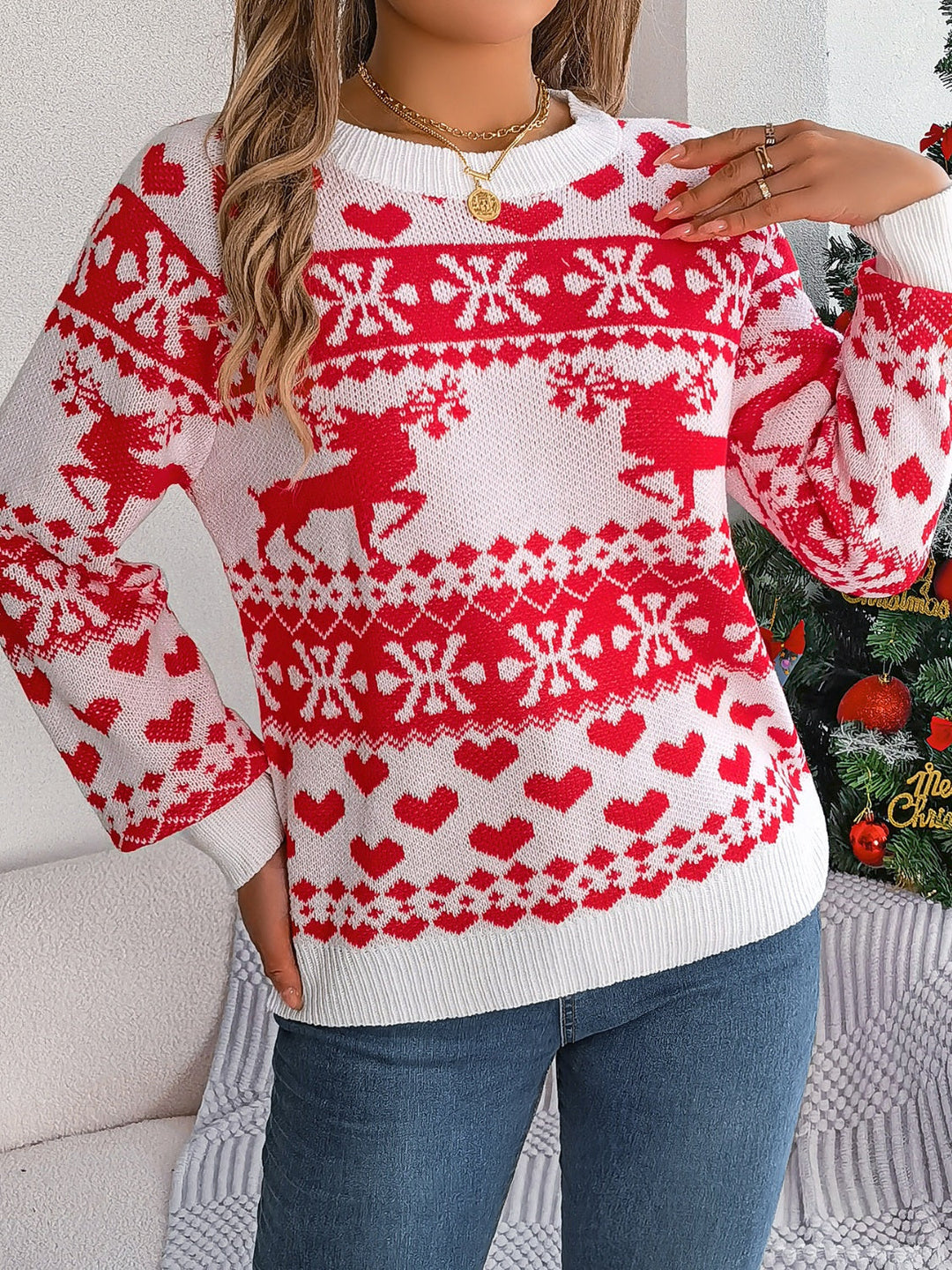 Stilla | Lang Pullover Med Rund Halsudskæring