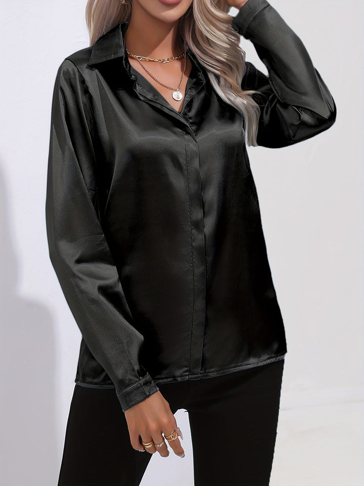 Stilla | Elegante Satin Bluse