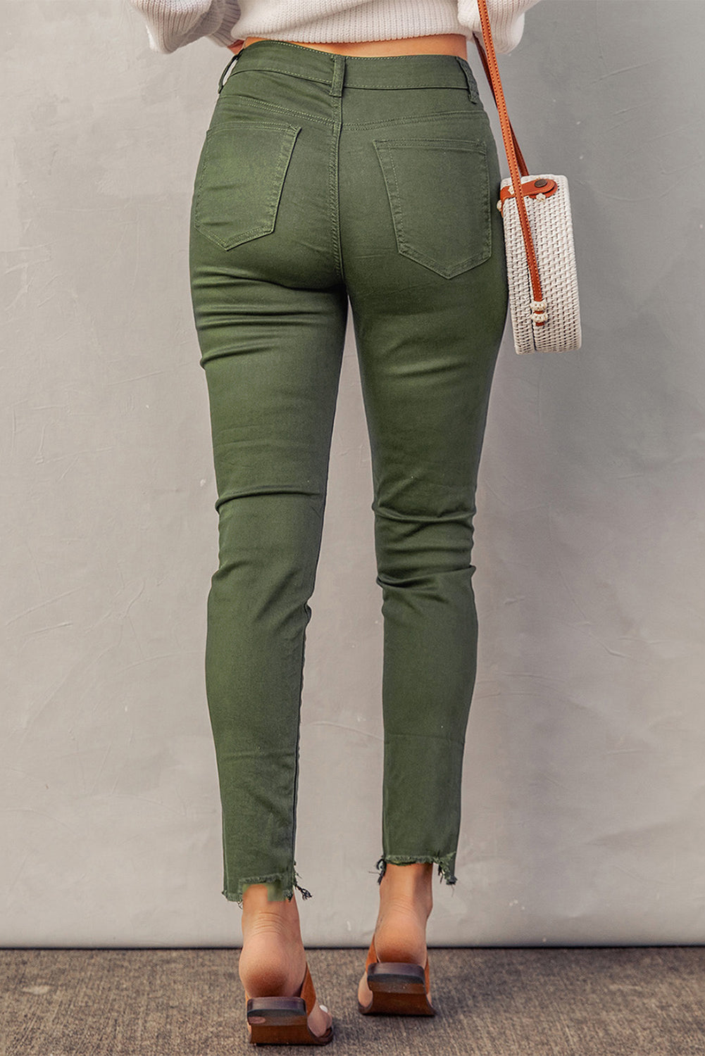 Stilla | Knapper Flue Kante Detalje Skinny Jeans