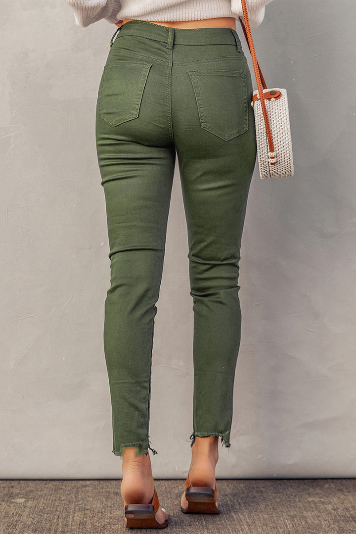 Stilla | Knapper Flue Kante Detalje Skinny Jeans