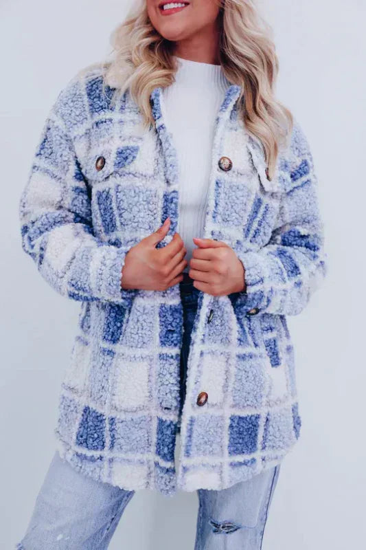 Stilla | Fuzzy Fleece Frakke